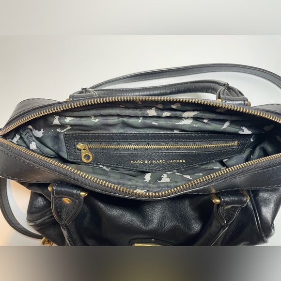 Marc by Marc Jacobs black leather bowler bag - Picture 7 of 12